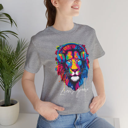 Lion's Groove - Unisex Jersey Short Sleeve Tee