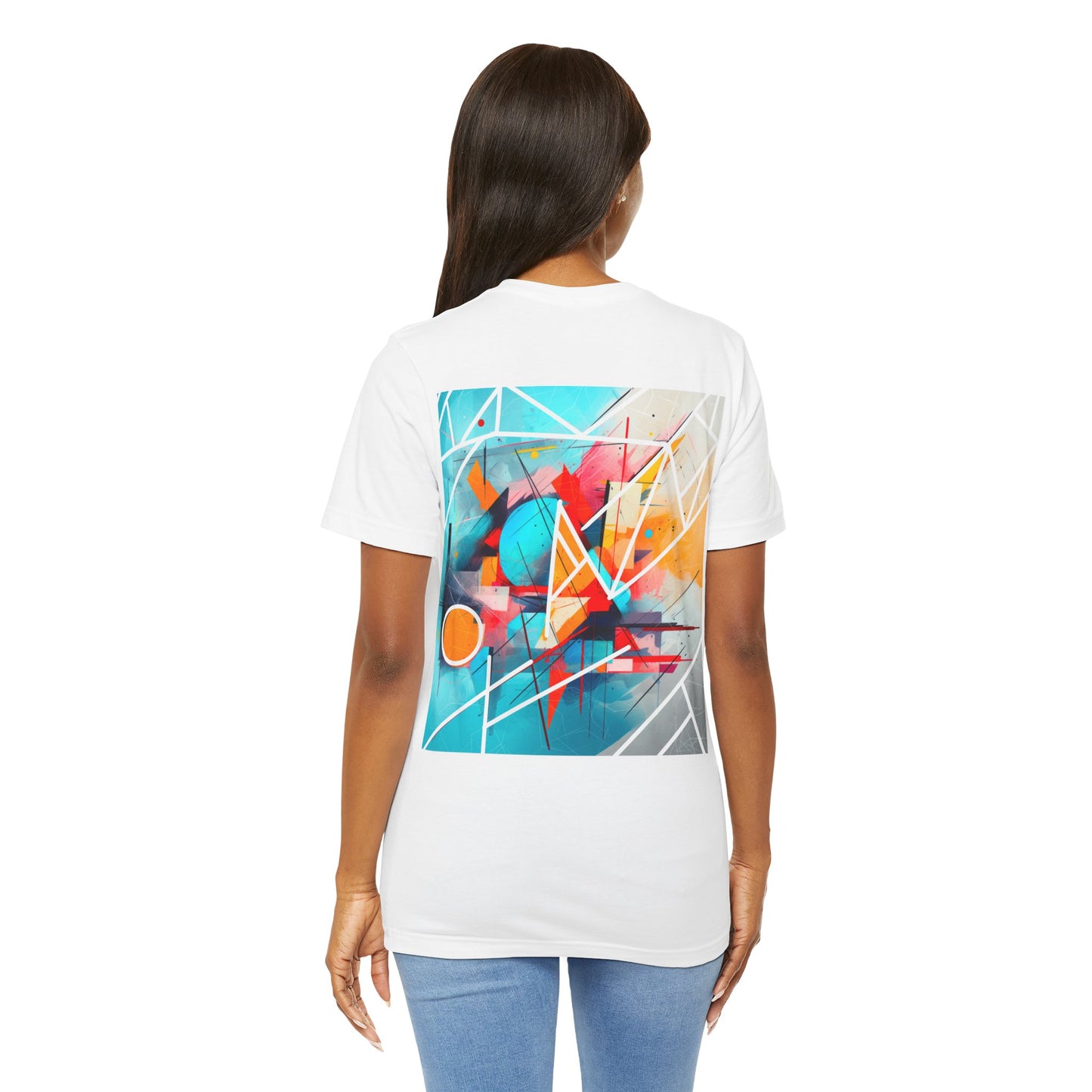 Abstract Arts (Design on Back) - Unisex Jersey Short Sleeve Tee