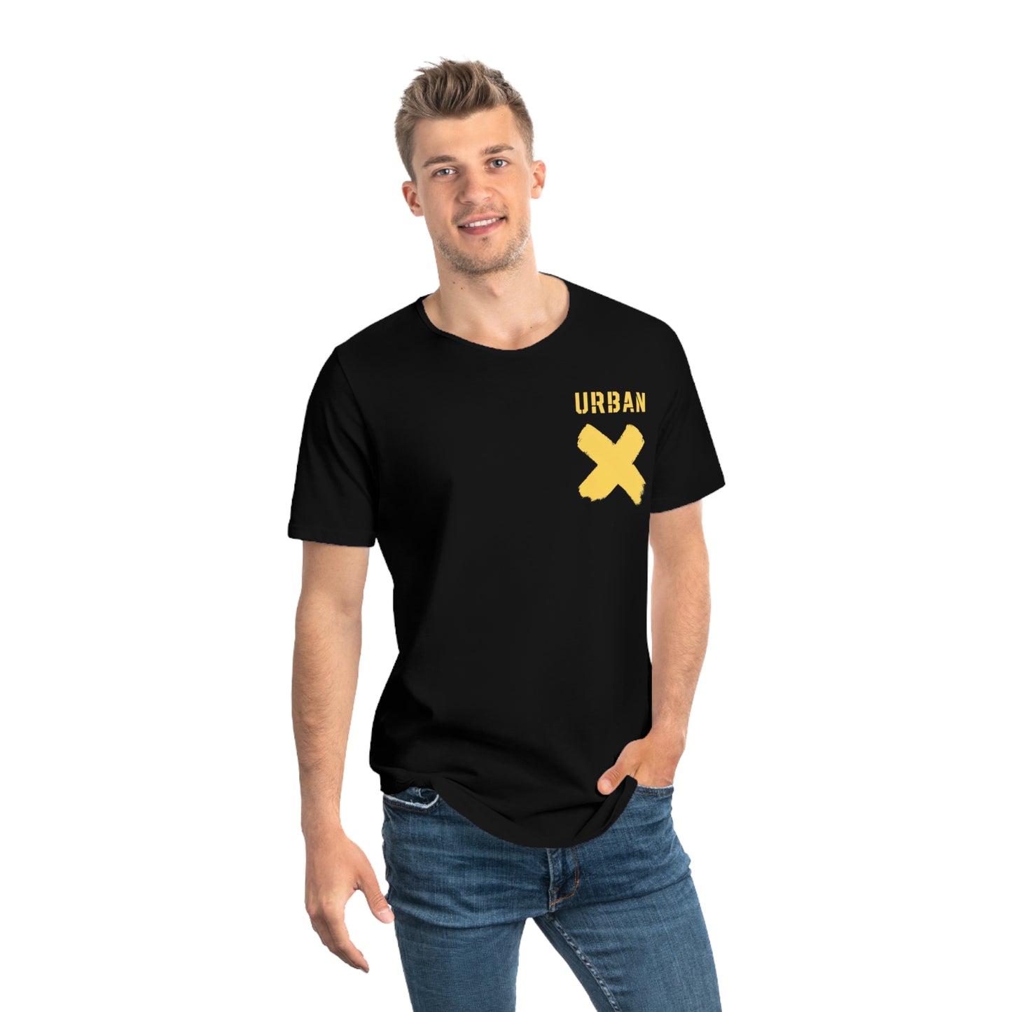 Urban X Men's Jersey Curved Hem Tee