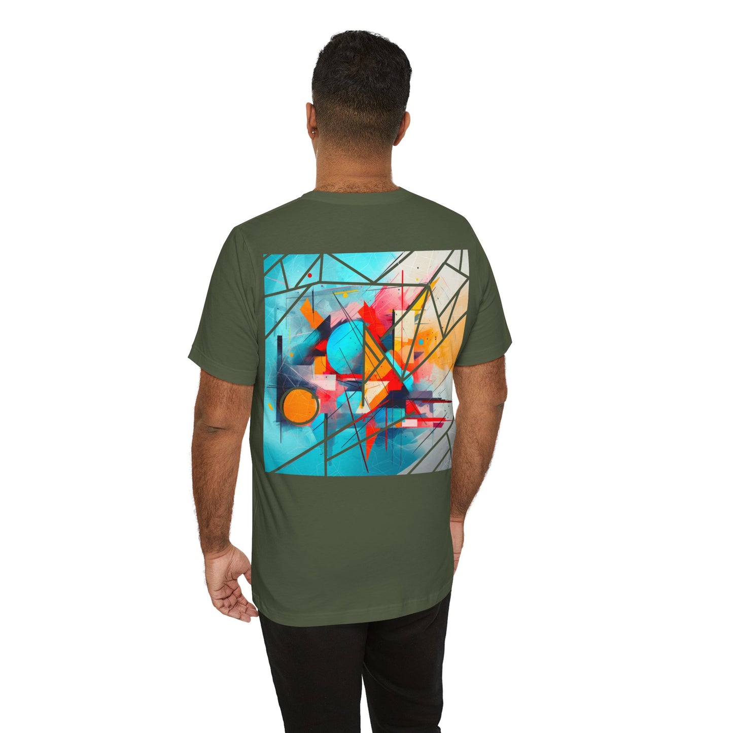 Abstract Arts (Design on Back) - Unisex Jersey Short Sleeve Tee