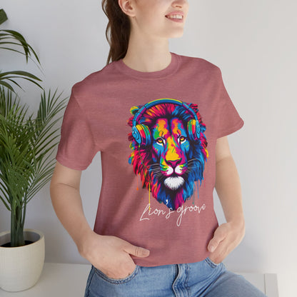 Lion's Groove - Unisex Jersey Short Sleeve Tee