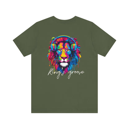 King's Groove (Design on Back) - Unisex Jersey Short Sleeve Tee