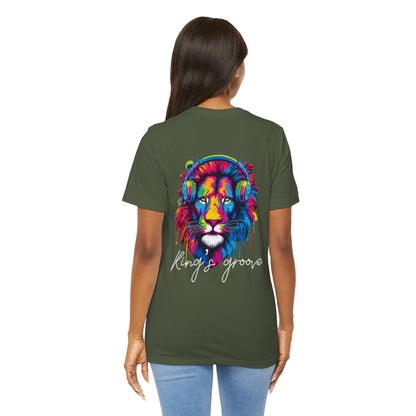 King's Groove (Design on Back) - Unisex Jersey Short Sleeve Tee