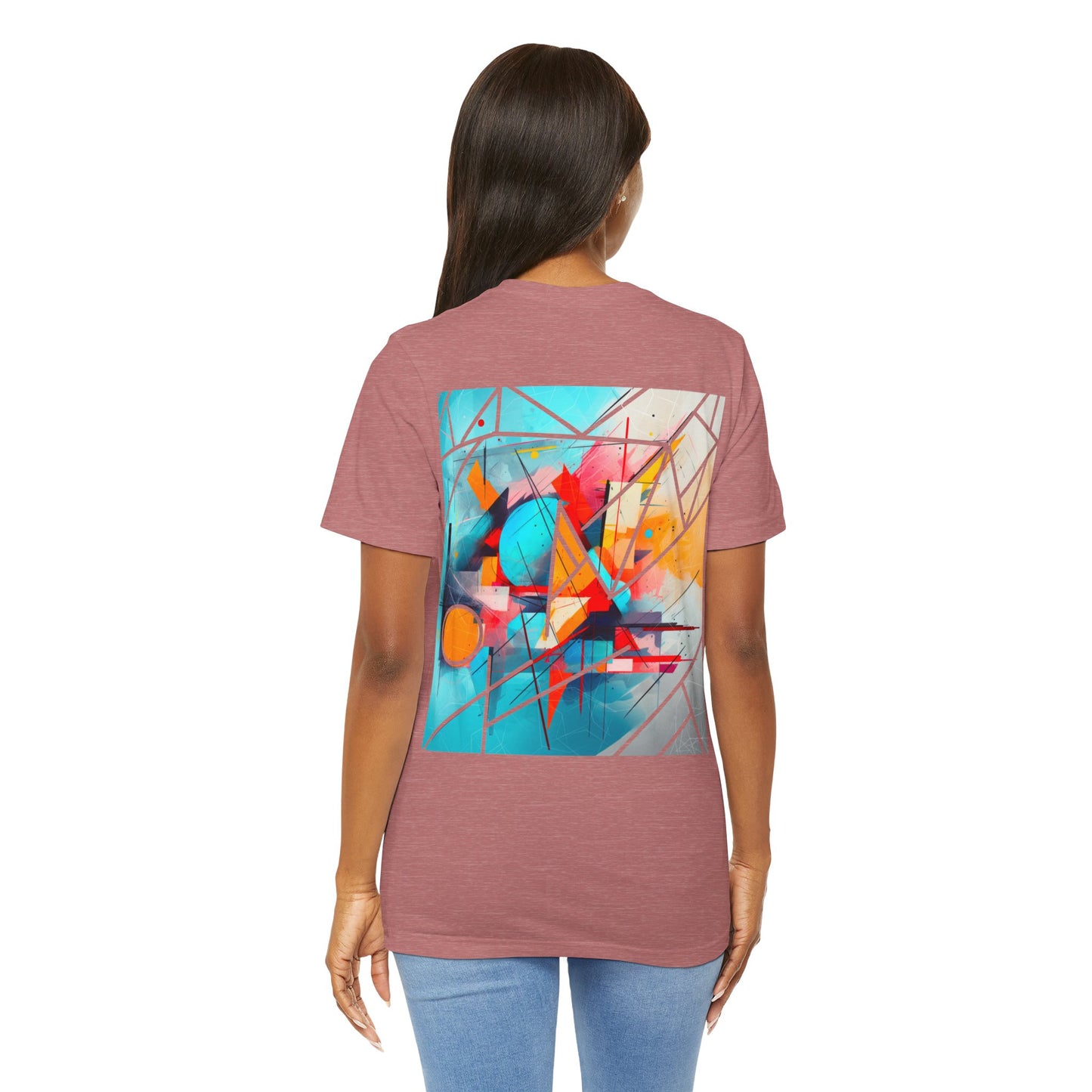 Abstract Arts (Design on Back) - Unisex Jersey Short Sleeve Tee