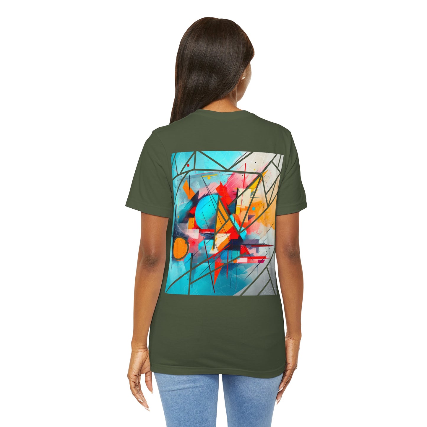 Abstract Arts (Design on Back) - Unisex Jersey Short Sleeve Tee