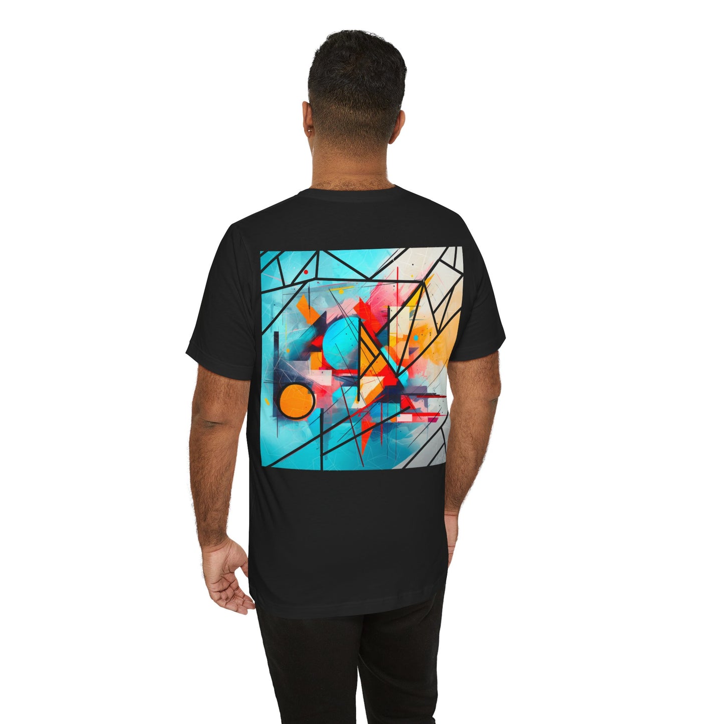 Abstract Arts (Design on Back) - Unisex Jersey Short Sleeve Tee