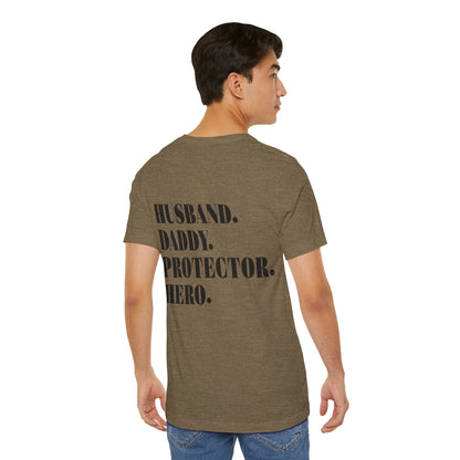 Jersey Short Sleeve Tee - Husband Daddy Protector Hero