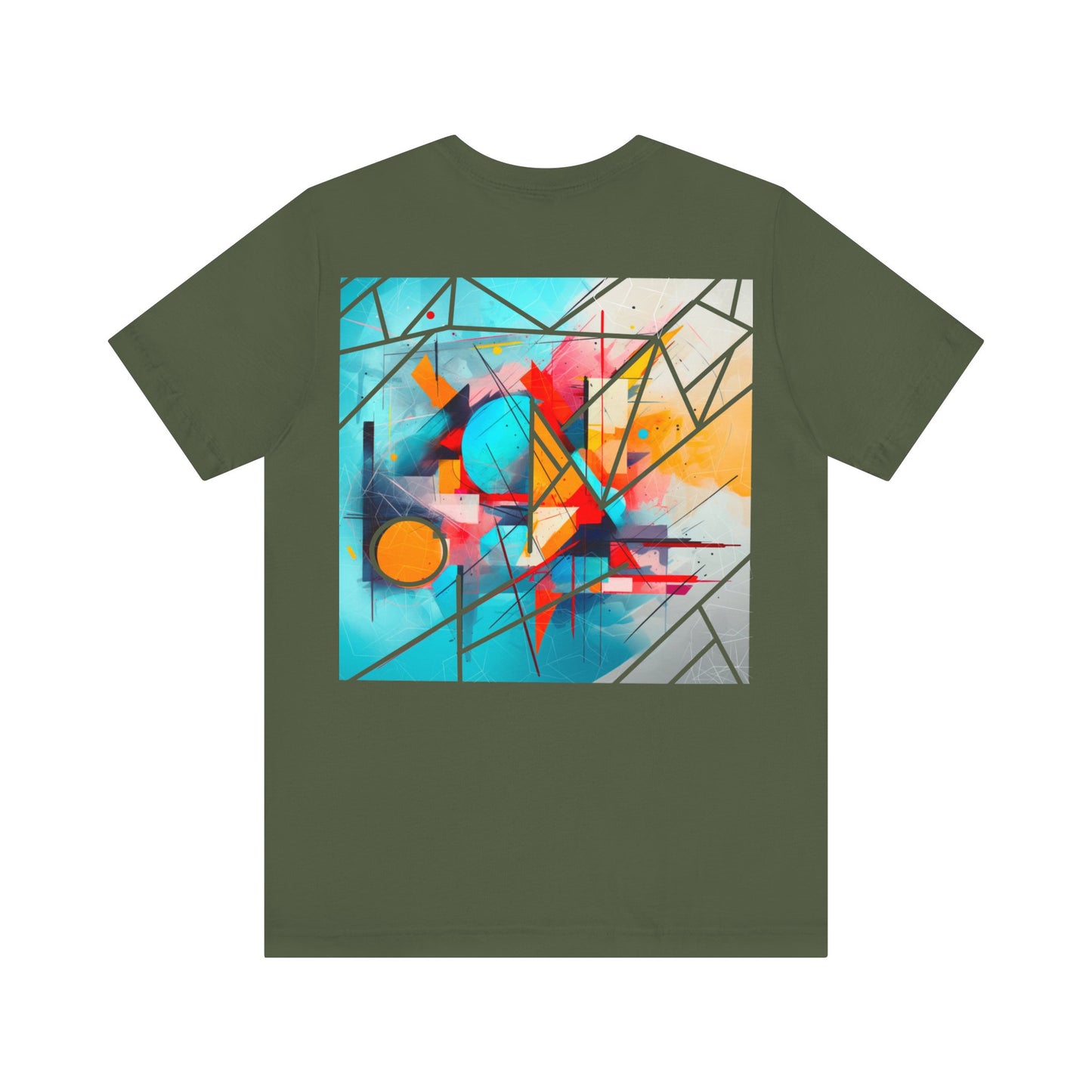 Abstract Arts (Design on Back) - Unisex Jersey Short Sleeve Tee