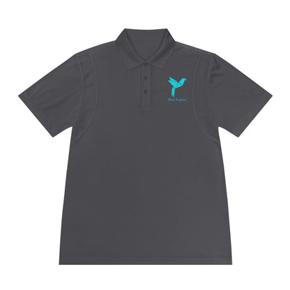 BLUE RAPTOR Men's Sport Polo Large Logo